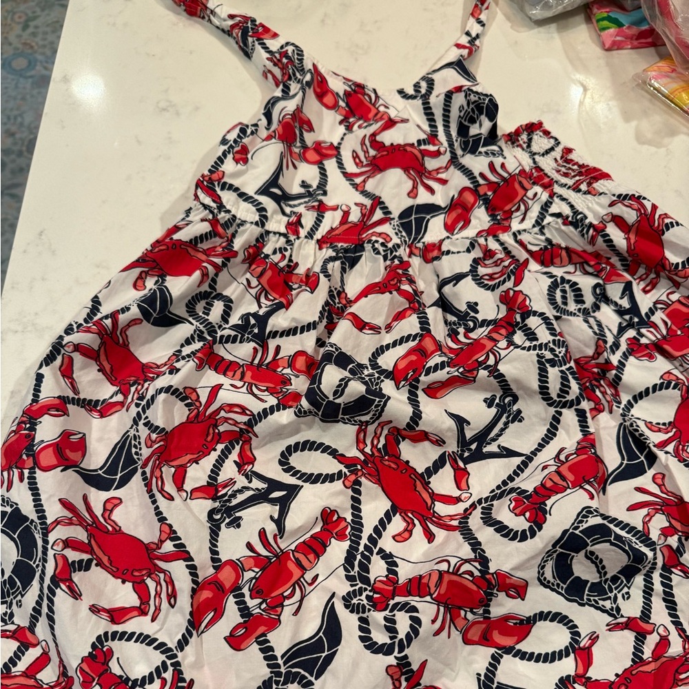 EUC Vineyard Vines Red and Navy Dress